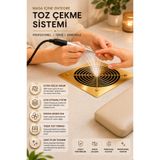 Fontenay Protez Tırnak Toz Toplama Makinesi Masa İçi 80W - Ekstra Güçlü Vakum, Masaya Entregre Toz Çekme Maki