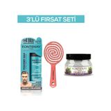 Fontenay Pudra Toz Wax Mavi 20gr + 3 Boyutlu Saç Fırçası+ Faceand Body Scrub Böğürtlen 350ml 3'lüset