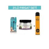 Fontenay Pudra Toz Wax Mavi 20GR + Face And Body Scrub Böğürtlen 350ML +Saç Spreyi 400ML 2 3'lü Set