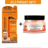 Fontenay Pudra Toz Wax Turuncu 20 gr + Face And Body Peeling Scrub Yüz Maskesi Çilek 350 ml 2'li Set