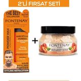 Fontenay Pudra Toz Wax Turuncu 20 gr + Face And Body Peeling Scrub Yüz Maskesi Şeftali 350 ml 2'li Set