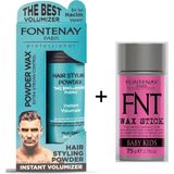 Fontenay Pudra Toz Wax Ultra Strong Turuncu 20GR +Hair Wax Stick 75GR 2'li Set