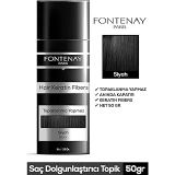 Fontenay Saç Dolgunlaştırıcı Keratin Fibers Siyah Topik Saç Tozu 50Gr Siyah