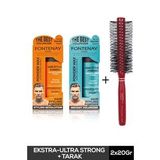 Fontenay Saç Şekillendirici Pudra Toz Wax Mat Effect Ve Ultra Strong 20gr + Profesyonel Saç Fırçası 1016 3'lü Set