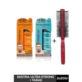 Fontenay Saç Şekillendirici Pudra Toz Wax Mat Effect Ve Ultra Strong 20gr + Profesyonel Saç Fırçası 1017 3'lü Set