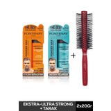 Fontenay Saç Şekillendirici Pudra Toz Wax Mat Effect Ve Ultra Strong 20gr + Profesyonel Saç Fırçası 1018 3'lü Set