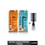 FONTENAY SAÇ ŞEKİLLENDİRİCİ PUDRA TOZ WAX MAT EFFECT VE ULTRA STRONG 20GR + ŞEKİL TARAĞI 3'LÜ SET