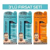 Fontenay Saç Şekillendirici Pudra Toz Wax Mat Effect Ve Ultra Strong X2 20gr 3'LÜ WAX SET