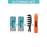 Fontenay Saç Şekillendirici Pudra Toz Wax Mat Effect X2 + Şekil Tarak'ı + Saç Spreyi 400ML 4'lü Set