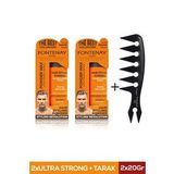 Fontenay Saç Şekillendirici Pudra Toz Wax Ultra Strong Tur. 20GR X2+ Geniş Aralıklı Wax Tarağı 3'lü Set
