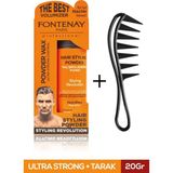 FONTENAY SAÇ ŞEKİLLENDİRİCİ PUDRA TOZ WAX ULTRA STRONG TURUNCU 20GR + ŞEKİL TARAĞI 2'Lİ SET