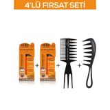 Fontenay Saç Şekillendirici Pudra Toz Wax Ultra Strong Turuncu 20GR X2 + Şekil Tarağı X2 4'lü Set
