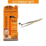 Fontenay Saç Şekillendirici Pudra Toz Wax Ultra Strong Turuncu + Cımbız No:1142li Set