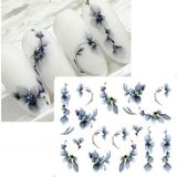 Fontenay Tırnak Sticker Protez Tırnak Kalıcı Oje Süsleme, Nail Art Sticker Mavi