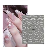Fontenay Tırnak Sticker Protez Tırnak Kalıcı Oje Süsleme, Nail Art Sticker X1-N01
