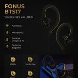 Fonus BTS17 Bluetooth Spor Kulaklık Kablosuz Kulak Içi Mikrofonlu Siyah / Yeşil - Siyah - Siyah / Neon Yeşil