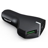 Fonus Çift USB Çıkışlı Dual Port QC 3.0 Hızlı Araç Şarj Cihazı