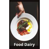 Food Diary: 5x8inches | 100 pages | meals and snacks log | fasting notebook | food goals | food notes | simple design | meal planning