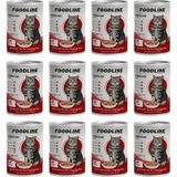 Foodline 12x400 gr Biftekli Yetişkin Kedi Konservesi