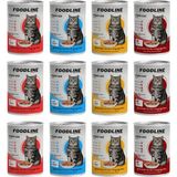 Foodline 12x400 gr Karışık 4 Çeşit Yetişkin Kedi Konservesi