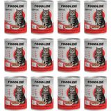 Foodline 12x400 gr Kuzu Etli Yetişkin Kedi Konservesi