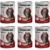 Foodline 6x400 gr Biftekli Yetişkin Kedi Konservesi