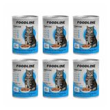 Foodline 6x400 gr Somonlu Yetişkin Kedi Konservesi