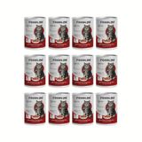 Foodline Yetişkin Kedi Konservesi 400 Gr, Gravy Sos İçerisinde Parça Etli (400 Gr x 12 Adet, Dana eti)
