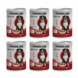 Foodline Yetişkin Köpek Konservesi 400 Gr, Gravy Sos İçerisinde Parça Etli (400 Gr x 6 Adet, Dana eti)