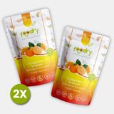Foodry Freeze-Dry Cennet Hurması (Freeze Dried Persimmon) | Dondurularak Kurutulmuş Meyve Kurusu 17G *2 - 34 gr