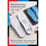 Footcare Memory Foam Comfort: Akıllı Hafızalı Beyaz Kumaş Kaplama Ortopedik Ayakkabı Tabanlığı (39-45 Numara, Darbe Emici Anatomik Destek)