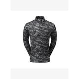 FootJoy Bulut Kamuflaj Baskılı Mid Layer Golf Sweatshirt Siyah 80110