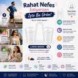 Footline Foot Healthly 20 Adet Large -Nazal Dilatör Burun Içi Silikon Apnee Aparatı Nostril Burun Açıcı Silikon Nefes Açan Aparat