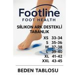 footlıne foot healthly Ark Takviyeli Taban Düşüklüğü Düz Taban Içe Basma Destekli Anatomik Silikon Ayakkabı Tabanlığı