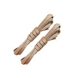 Foottab 70 Cm Yassı Mumlu Bağcık, Spor Klasik Ayakkabı Bağcığı Ipi, 1 Çift, Shoe Laces, Bej