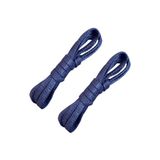 Foottab 70 Cm Yassı Mumlu Bağcık, Spor Klasik Ayakkabı Bağcığı Ipi, 1 Çift, Shoe Laces, Lacivert