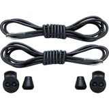 Foottab Akıllı Bağcık, Pratik Lastikli Ayakkabı Bağcığı, Spor, Çocuk, Klasik Ve Bot Bağcığı, 1 Çift - Siyah