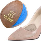 Foottab Ayakkabı Küçültme Pedi, Deri, Yüksek Topuklu Stiletto Ayakkabı Kaydırmaz Tabanlığı, 1 Çift - Kahve