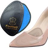 Foottab Ayakkabı Küçültme Pedi, Deri, Yüksek Topuklu Stiletto Ayakkabı Kaydırmaz Tabanlığı, 1 Çift - Siyah