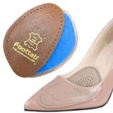 Foottab Ayakkabı Numara Küçültme Pedi, Deri Ön Yarım Tabanlık, Stiletto Kaydırmaz Ayakkabı Tabanlığı, 1 Çift (36-40, Kahverengi)