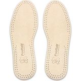 Foottab Exclusive Hakiki Deri Ayakkabı Tabanlığı, Parfümlü, Koku Önleyici Ter Emici, Leather Insole, - Bej - 42 - 43