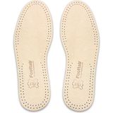 Foottab Exclusive Hakiki Deri Ayakkabı Tabanlığı, Parfümlü, Koku Önleyici Ter Emici, Leather Insole, - Bej - 44 - 45