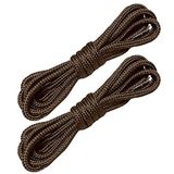 Foottab Yuvarlak Bot Bağcığı, Fitilli Dayanıklı Sağlam Bağcık, Ayakkabı Bağcığı Bağı Ipi Kahve 120 cm