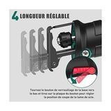 For Better Lıfe Akülü Saber Testere, 18V Pil Pistonlu Testere, Akülü Elektrikli Testere, Ayarlanabilir Hızlar 0-2800RPM, 4 × Testere Bıçakları, 2AH Ile, 2 × Piller, Ahşap ve Metal Kesmek Için Ideal - standart