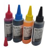 For Canon Pixma MX375 Kartuş Dolum Mürekkebi Takım 4x100ML 4 Renk Set Mürekkep Muadil