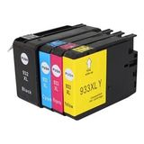 For Lexmark Hp 932Xl-Hp 933Xl 4 Renk Set Muadil Kartuş Hp Officejet 7510/7610/7612/7110/6700/6600/6100 Takım