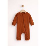 For My Baby Fermuarlı Bebek Tulum - Kiremit - 6 Ay