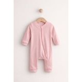 For My Baby Fermuarlı Bebek Tulum - Pembe - 3 Ay