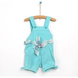 For My Baby Sukulent Dokuma Salopet - Turkuaz - 9 Ay