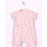 For My Baby Yazlık Desenli Kız Bebek Tulum - Pembe - 3 Yaş